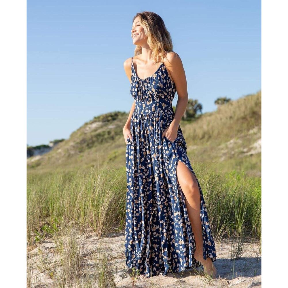 Floral Blue Jumpsuit
